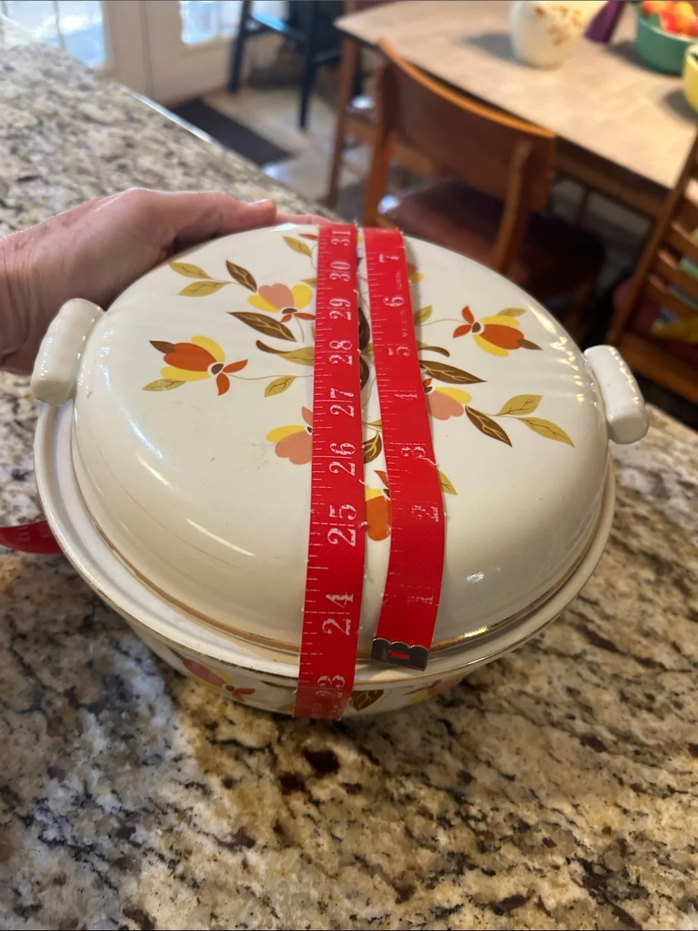 Vintage Hall’s Jewel Tea Autumn Leaf Collection-Covered Casserole Dish